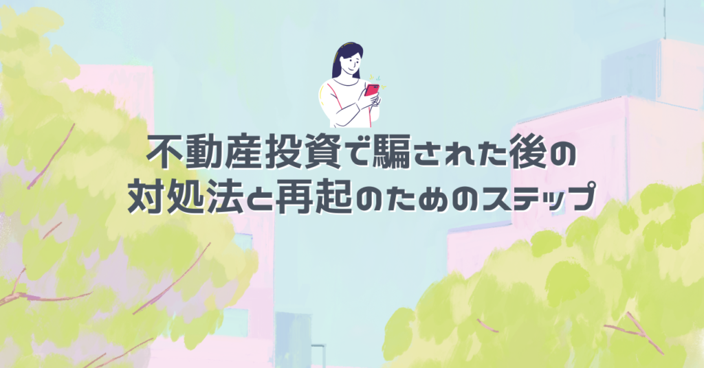 不動産投資で騙された後の対処法と再起のためのステップ